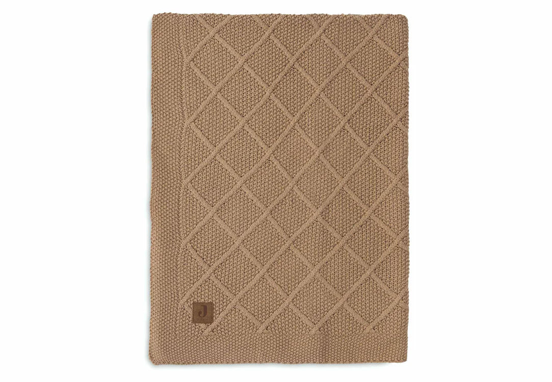 Dekentje 75x100 cm ▪ Check Knit ▪ Biscuit