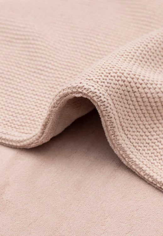 Dekentje 75x100 cm ▪ Basic Knit / Fleece ▪ Wild Rose