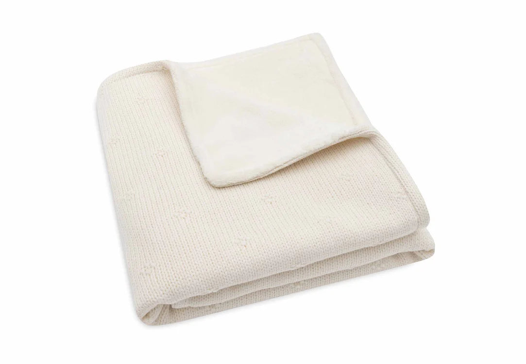Dekentje 75x100 cm ▪ Cosy Knit / Fleece ▪ Ivory