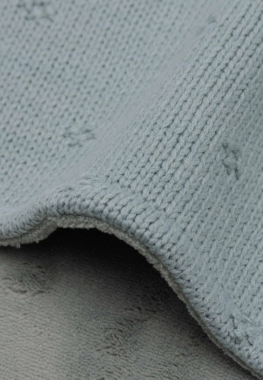 Dekentje 75x100 cm ▪ Cosy Knit / Fleece ▪ Sea Green