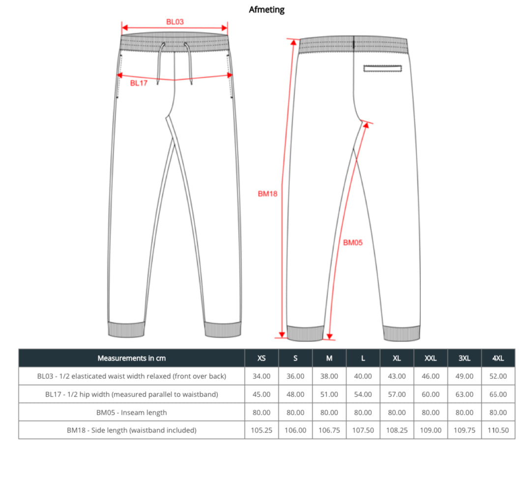 Ecologische joggingbroek heren ▪ 8 kleuren (past bij de unisex sweaters/hoodies)