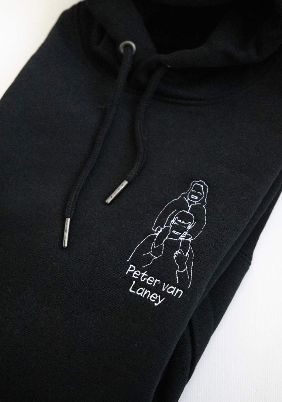 Uniseks hoodie eigen ontwerp - met borduring
