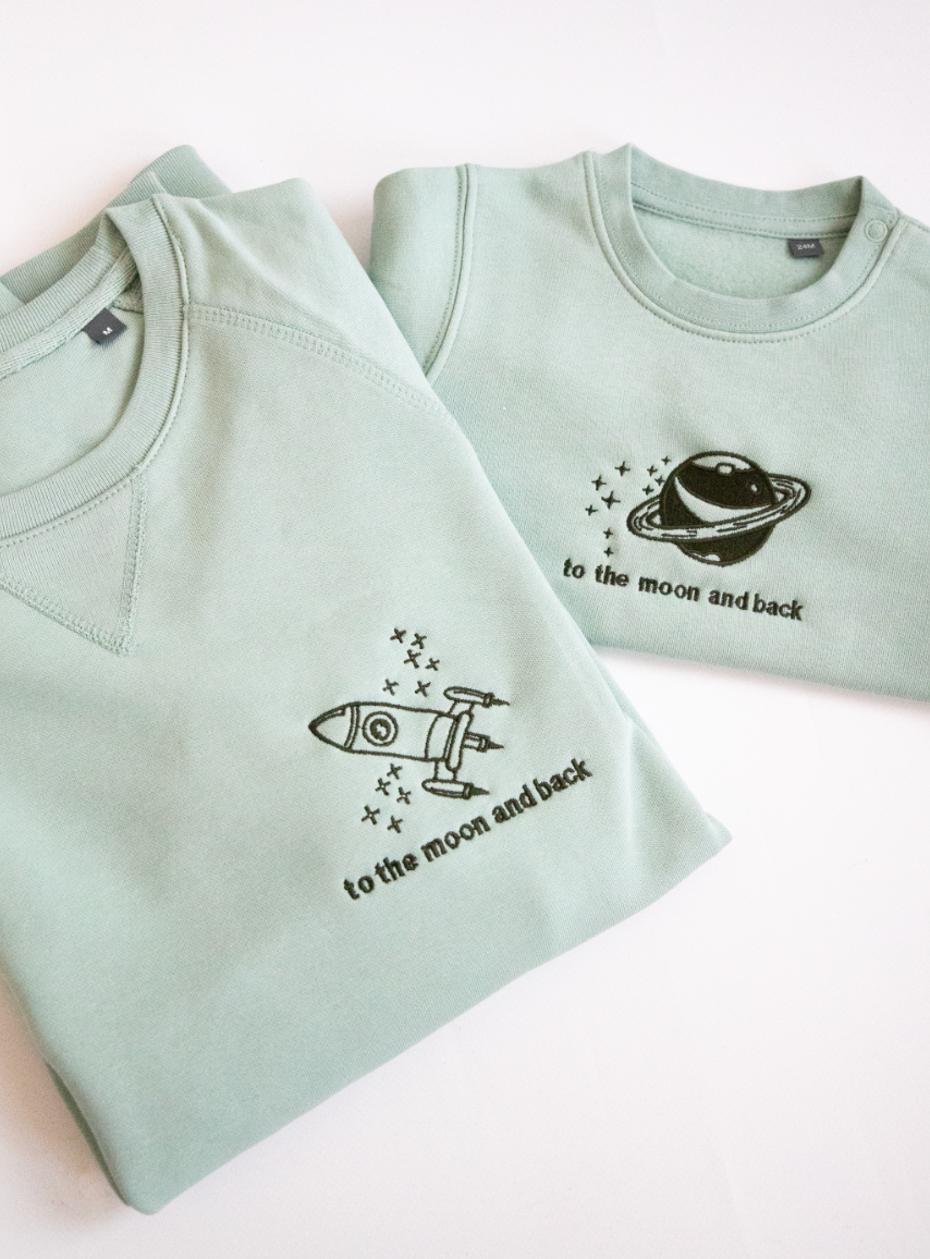 To the moon and back / Setje in kleur Sage