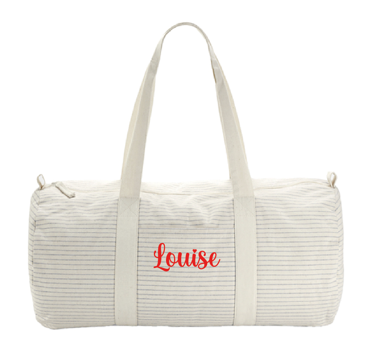 Sport- & logeertas ▪ 50cm ▪ Organisch Katoen ▪ Grijs gestreept