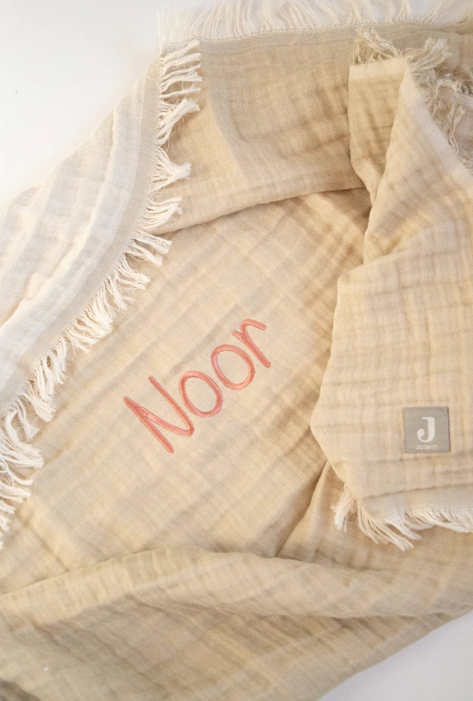 Dekentje 75x100 cm ▪ Muslin Fringe ▪ 3 kleuren