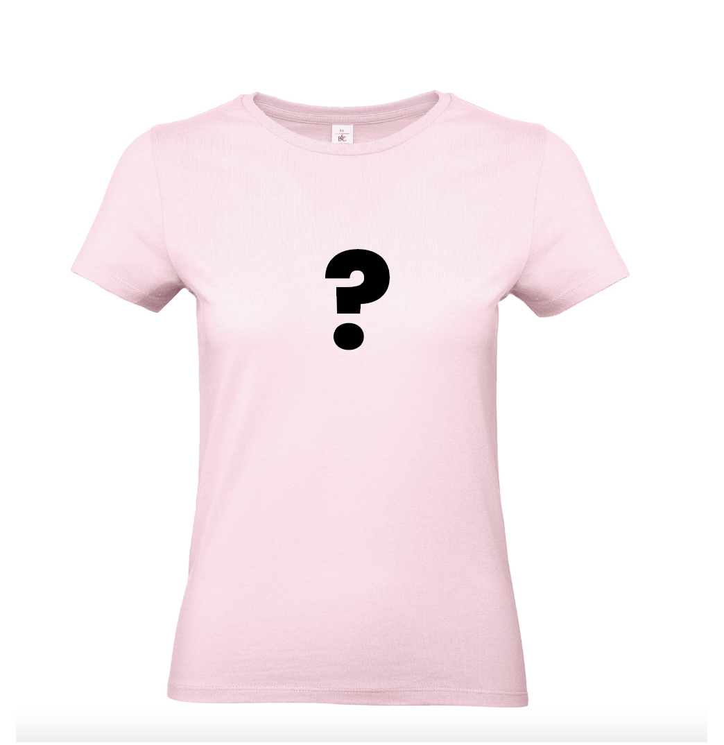 Dames T-shirt Roze - maat L - bedrukking naar keuze