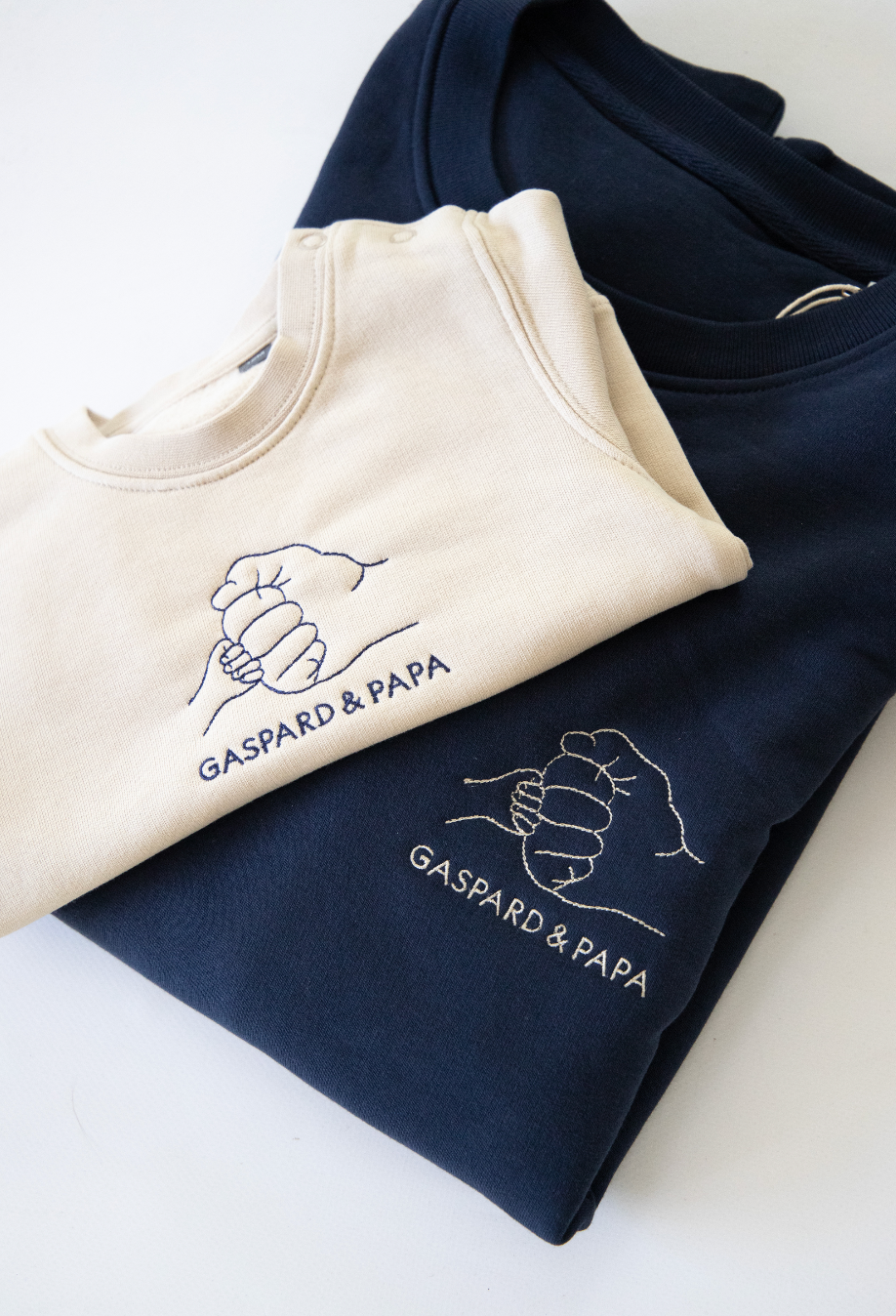 Vuistje set sweaters ▪ Navy & Beige