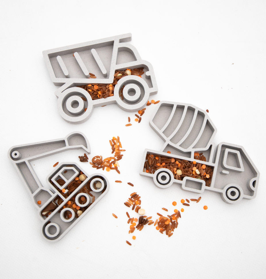 3D Print • Vulvorm set bouwvoertuigen