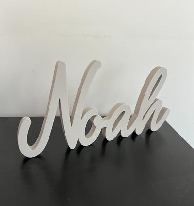 3D Print • Naam 'Noah' in grijs
