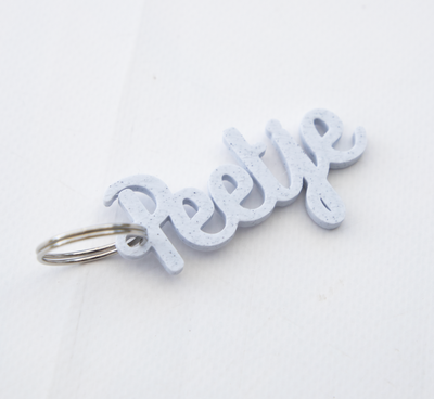 3D Print • Sleutelhanger 'Peetje' marmer