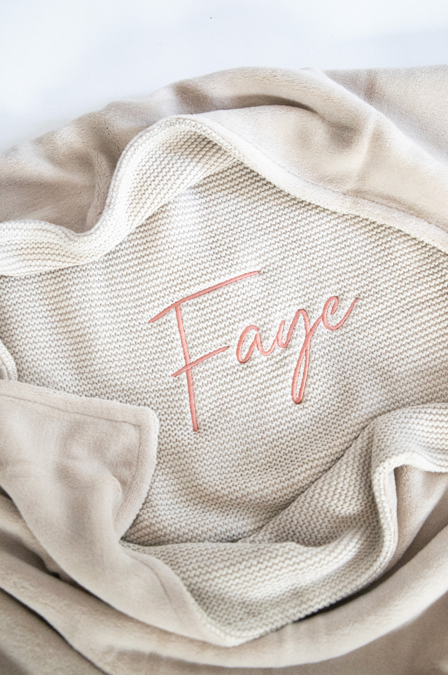 Dekentje 75x100 cm ▪ Basic Knit / Fleece ▪ Nougat