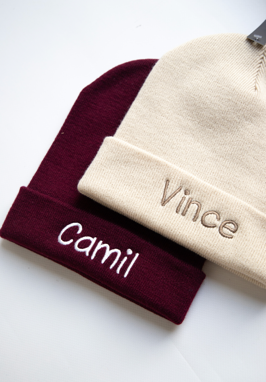 Muts beanie met borduring ▪ vanaf 2 jaar tot volwassene