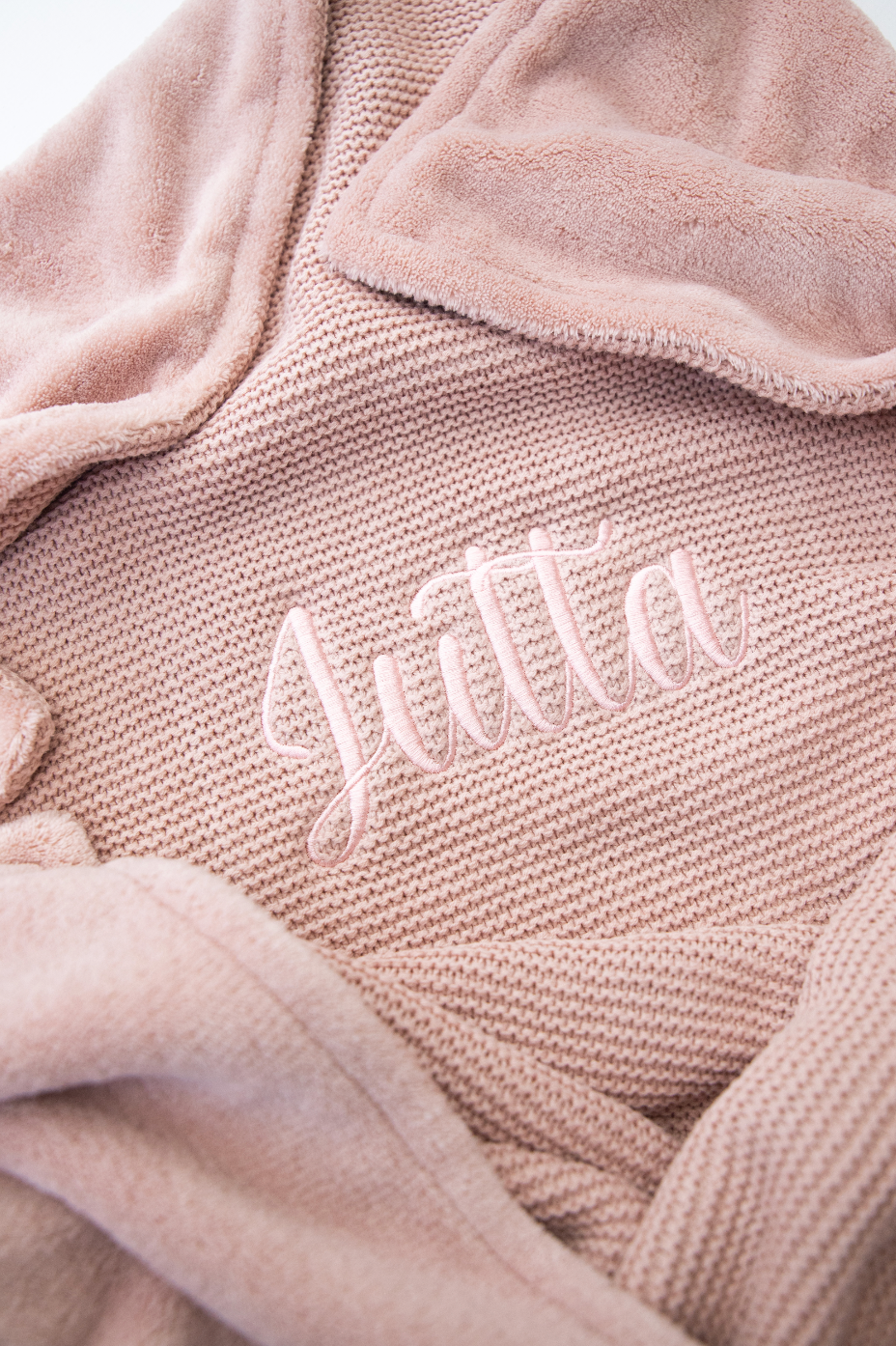 Dekentje 75x100 cm ▪ Basic Knit / Fleece ▪ Wild Rose