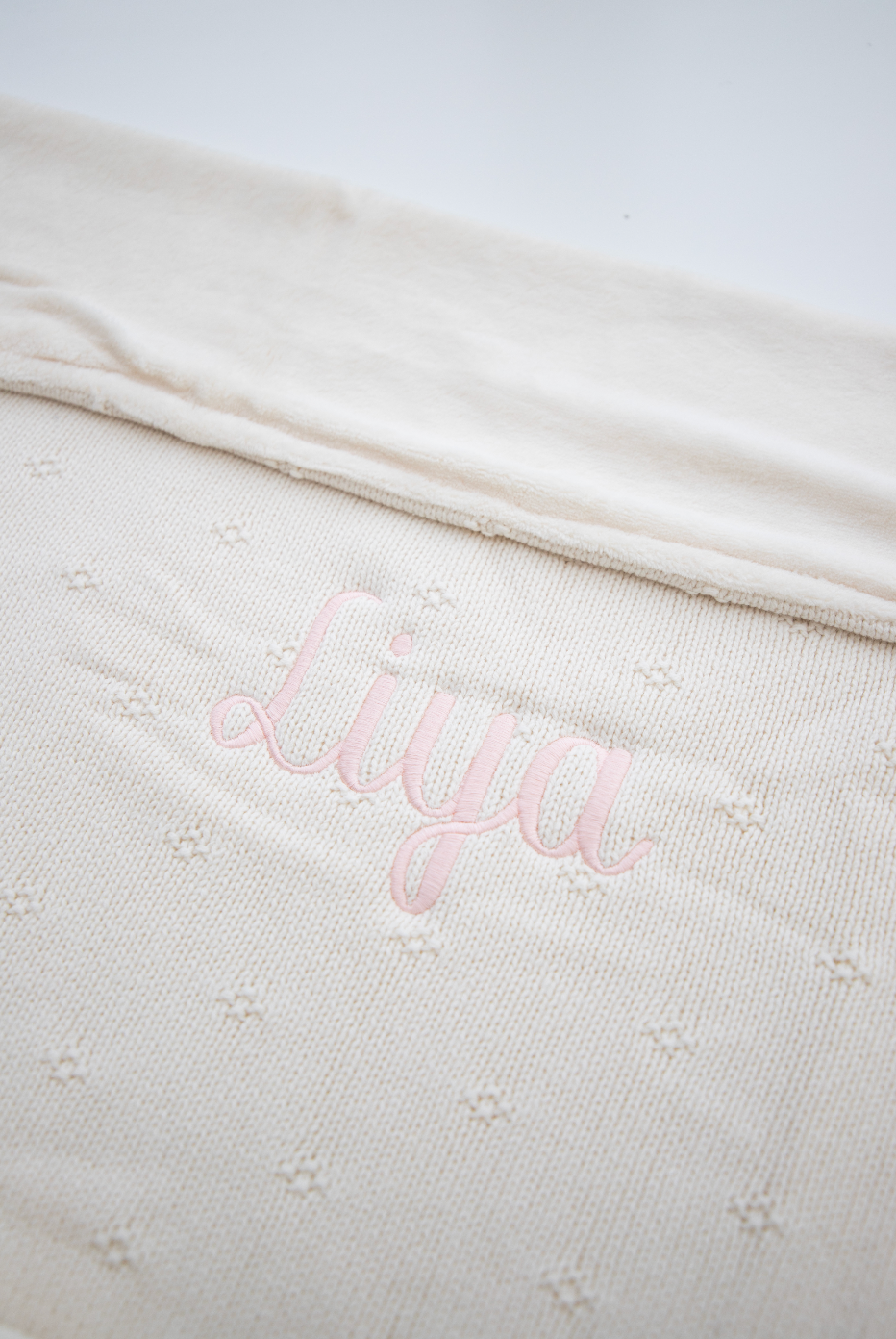 Dekentje 75x100 cm ▪ Cosy Knit / Fleece ▪ Ivory