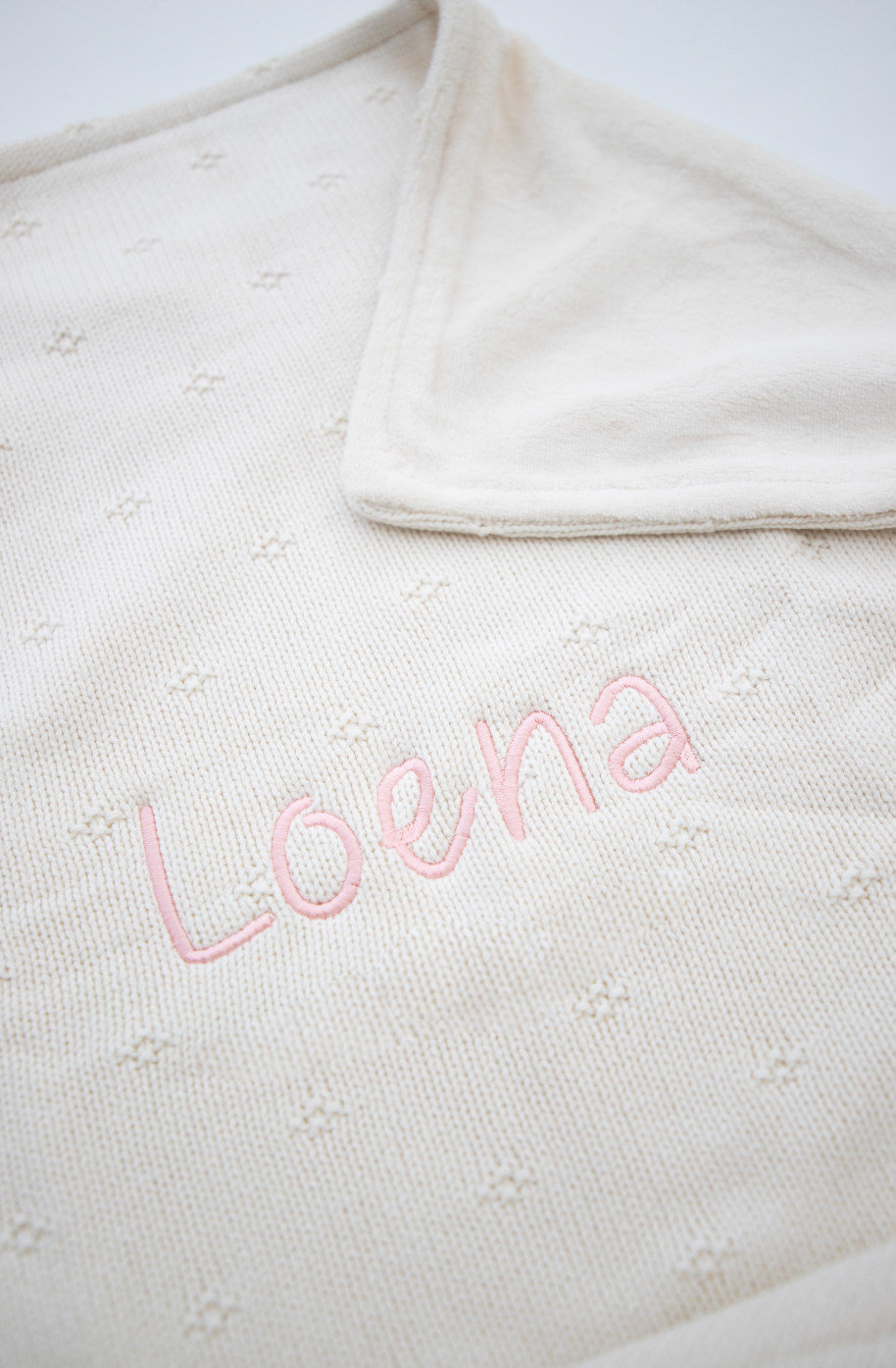Dekentje 75x100 cm ▪ Cosy Knit / Fleece ▪ Ivory