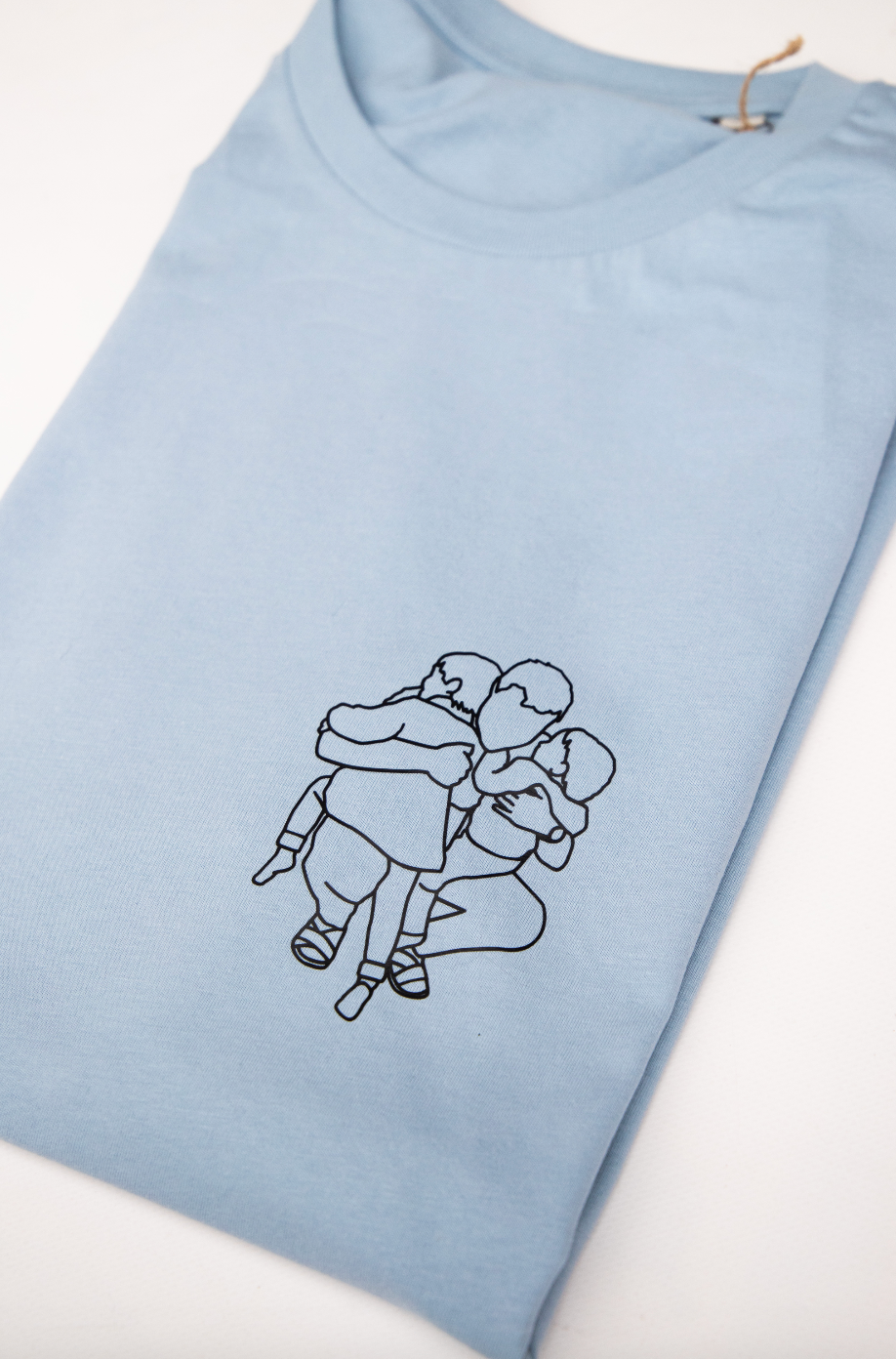 T-shirt met lijntekening ▪ bedrukt