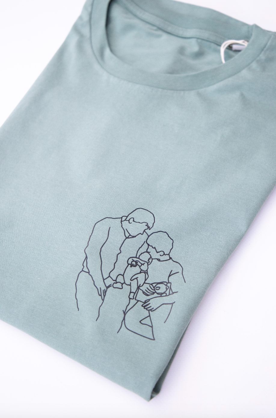 T-shirt met lijntekening ▪ bedrukt