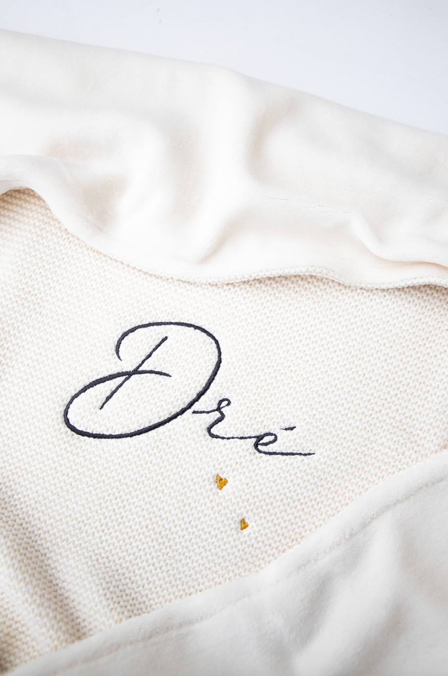 Dekentje 75x100 cm ▪ Basic Knit / Fleece ▪ Ivory