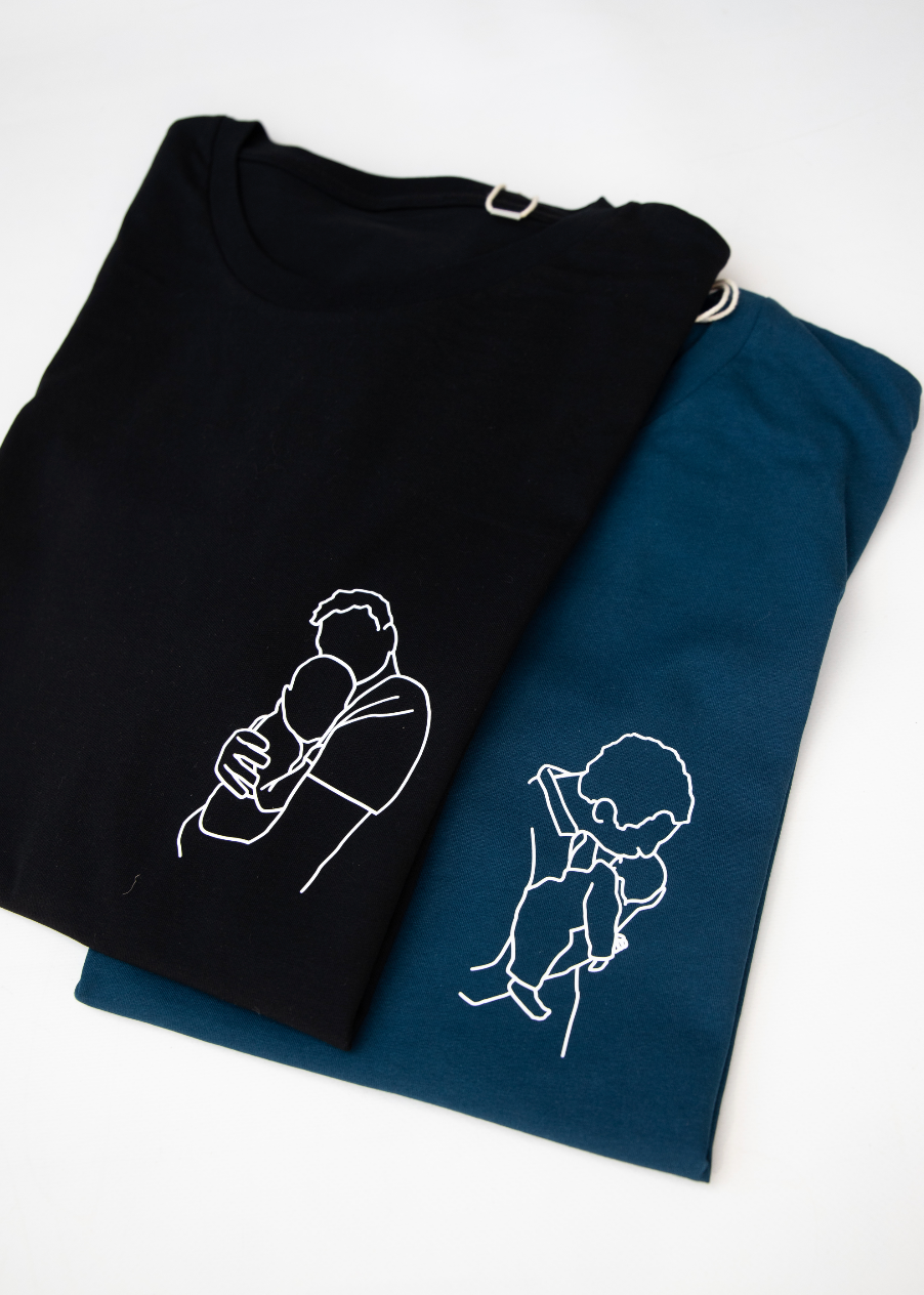 T-shirt met lijntekening ▪ bedrukt