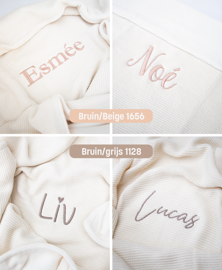 Dekentje 75x100 cm ▪ Basic Knit ▪ Ivory