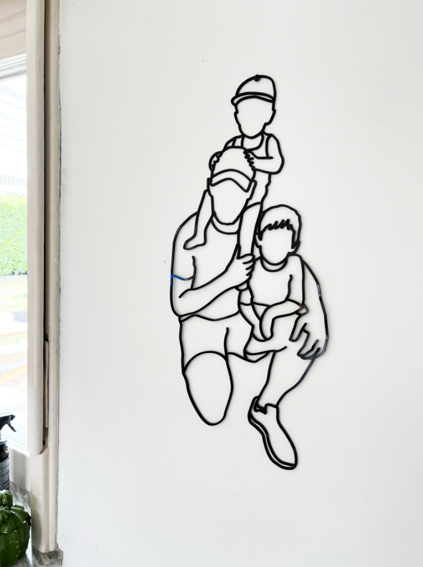 Lijntekening in Plexi