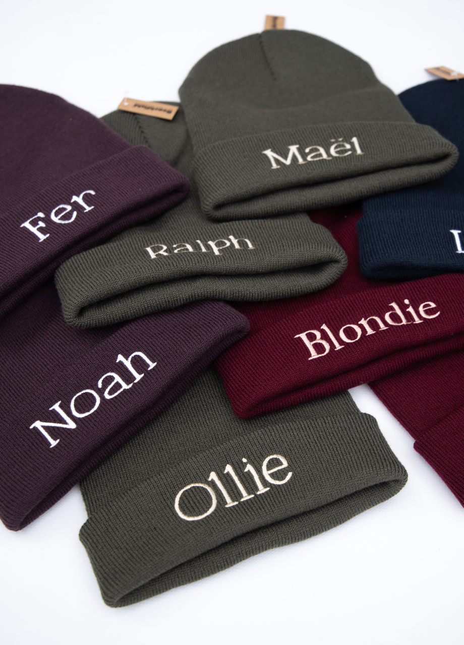 Muts beanie met borduring ▪ vanaf 2 jaar tot volwassene