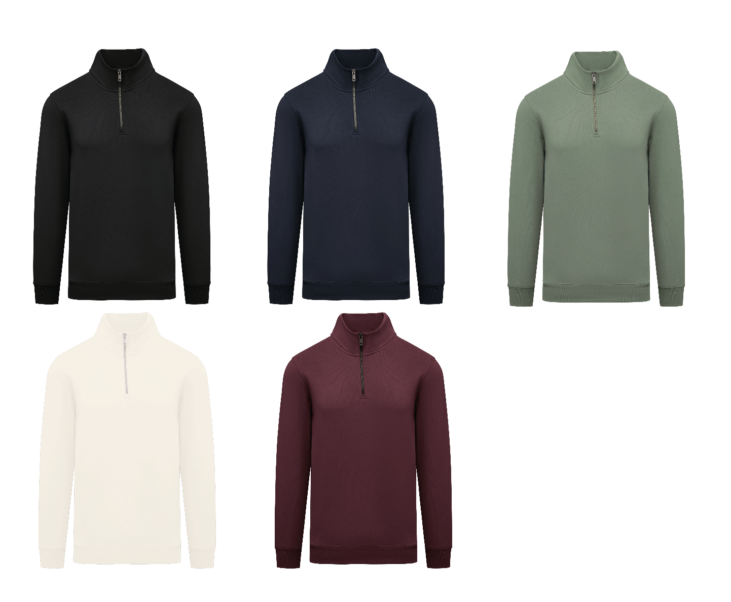 Herensweater met ritskraag ▪ Kies een ontwerp uit de collectie pagina