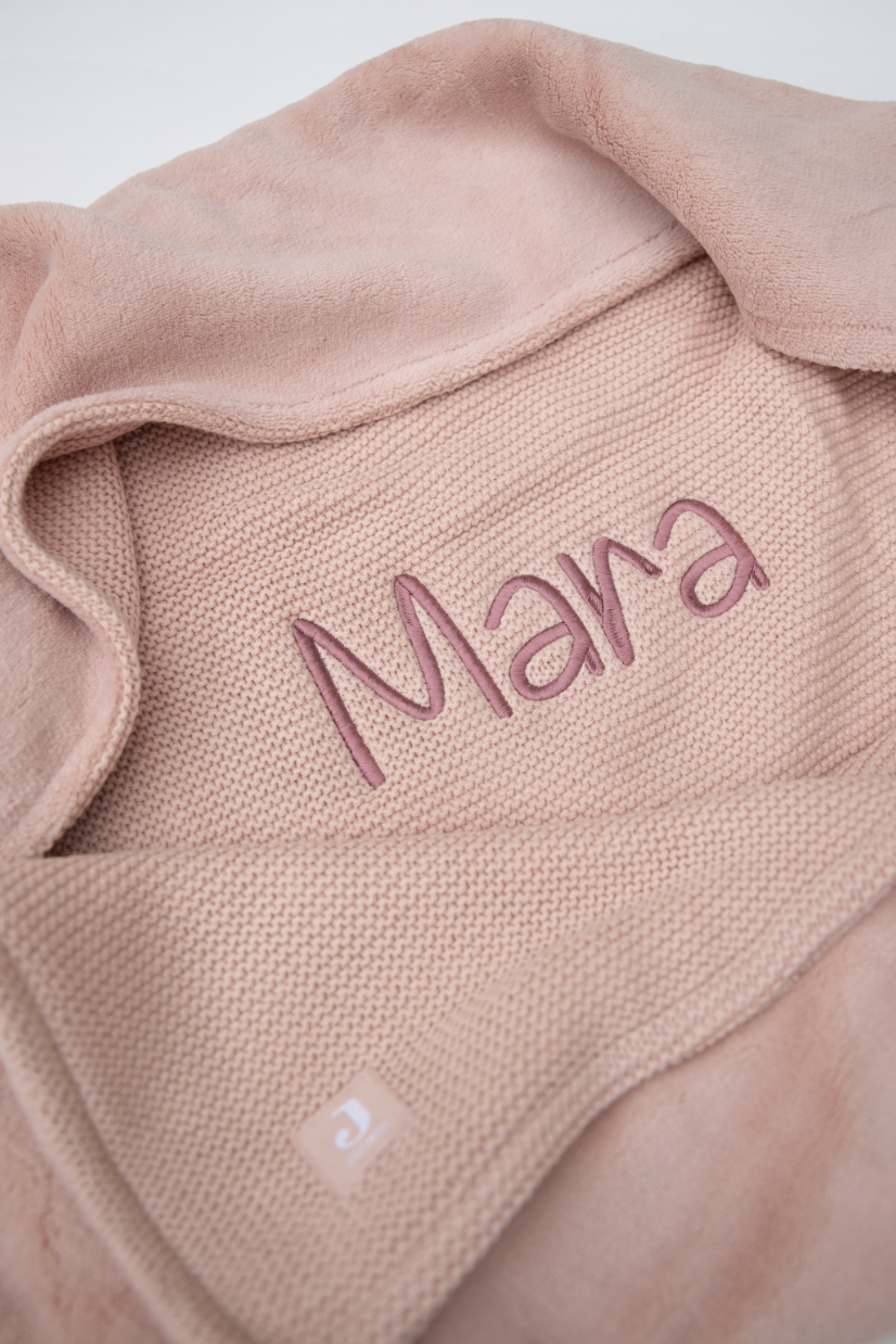 Dekentje 75x100 cm ▪ Basic Knit / Fleece ▪ Wild Rose