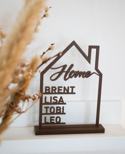3D print • Huisje met namen