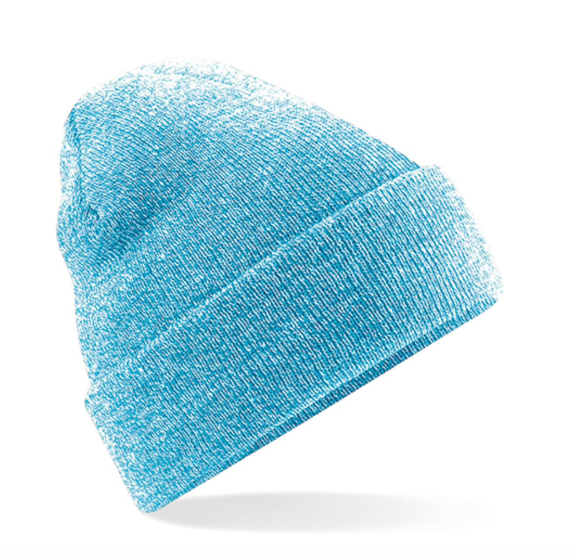 Muts beanie met borduring ▪ Heather Blue