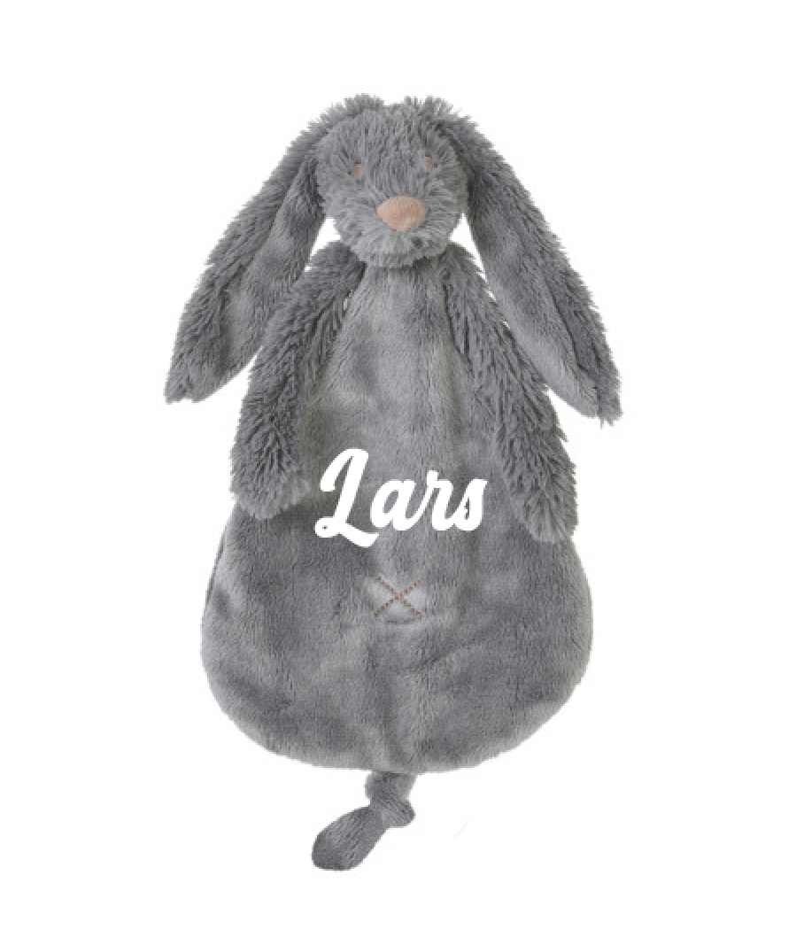 Konijn Richie Knuffeldoekje ▪ Deep Grey