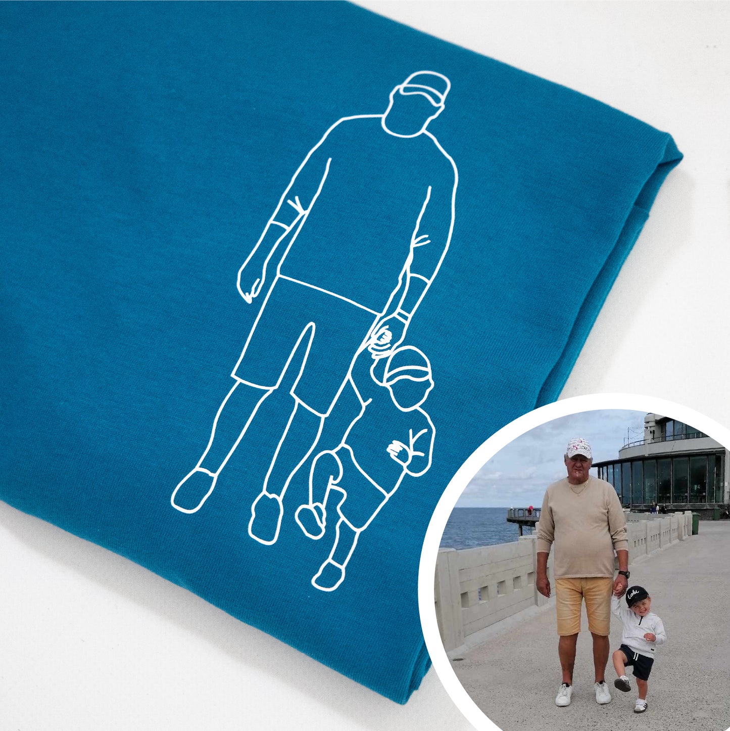 T-shirt met lijntekening ▪ bedrukt