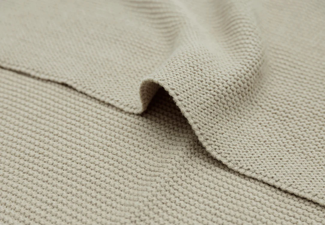 Dekentje 75x100 cm ▪ Basic Knit ▪ Olive Green