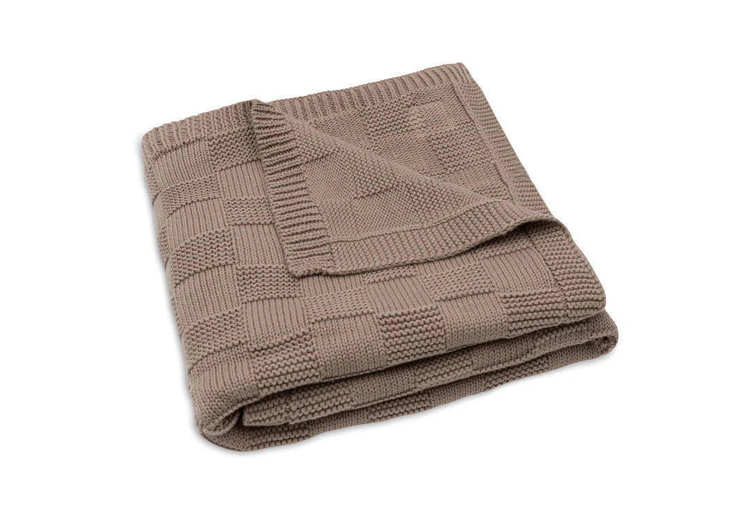 Dekentje 75x100 cm ▪ Box Knit ▪ Milky Coffee