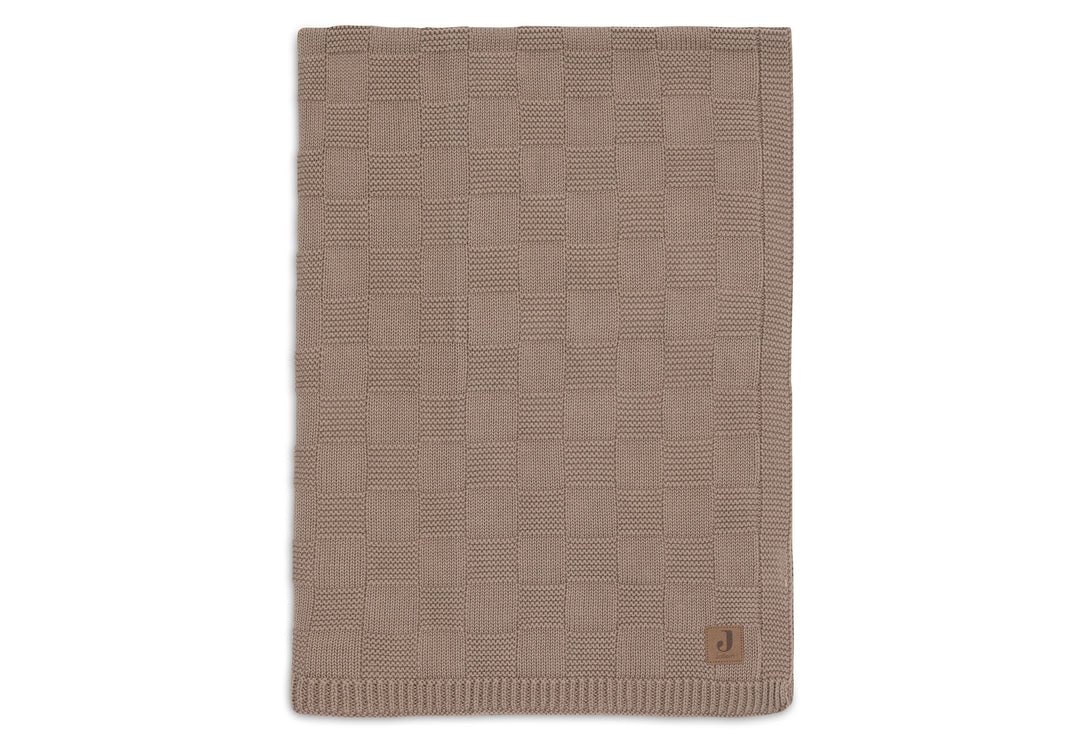Dekentje 75x100 cm ▪ Box Knit ▪ Milky Coffee