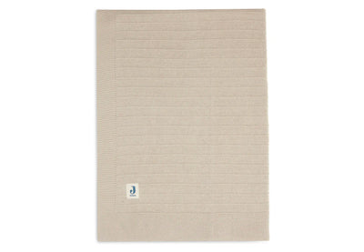 Deken Ledikant 100x150cm Pure Knit - Nougat - GOTS