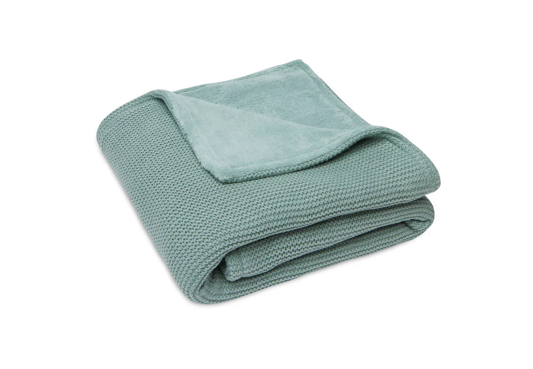 Dekentje 75x100 cm ▪ Basic Knit / Fleece ▪ Forest Green