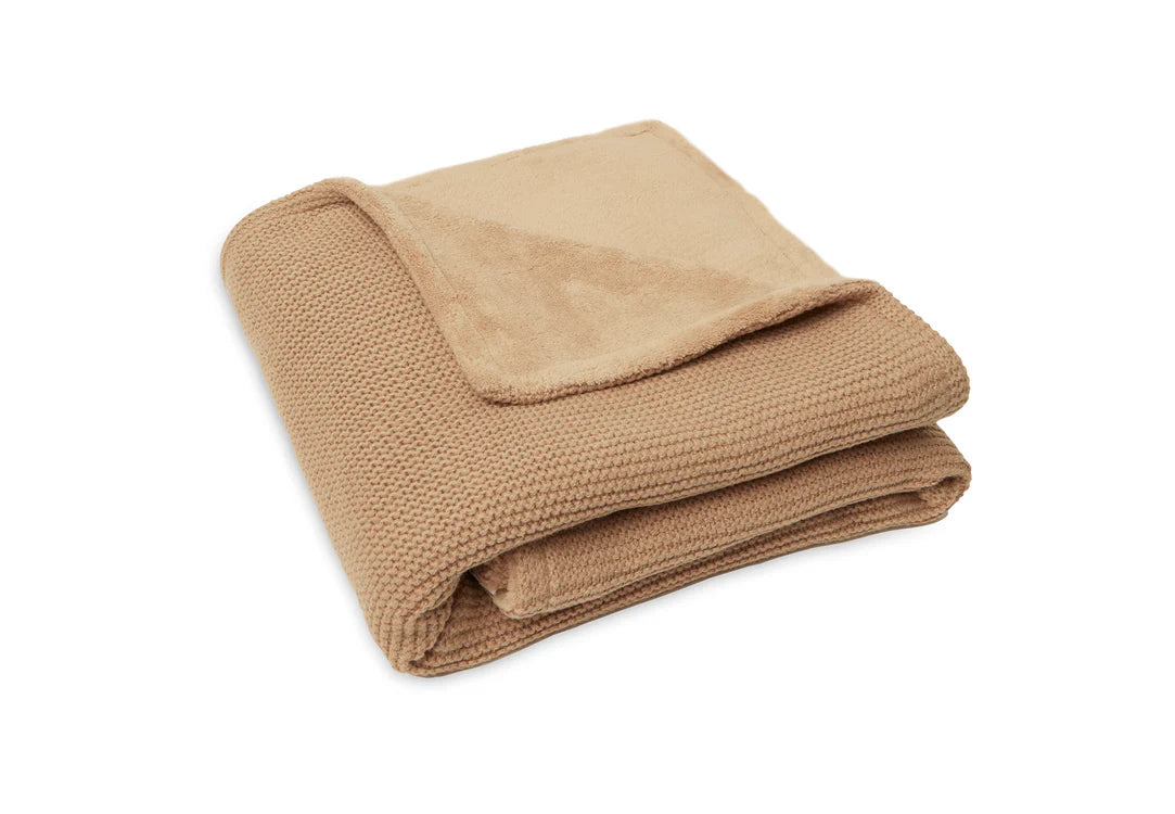 Dekentje 75x100 cm ▪ Basic Knit / Fleece ▪ Biscuit