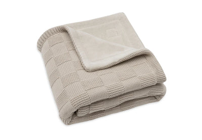 Dekentje 75x100 cm ▪ Box Knit ▪ Warm Sand / Velvet