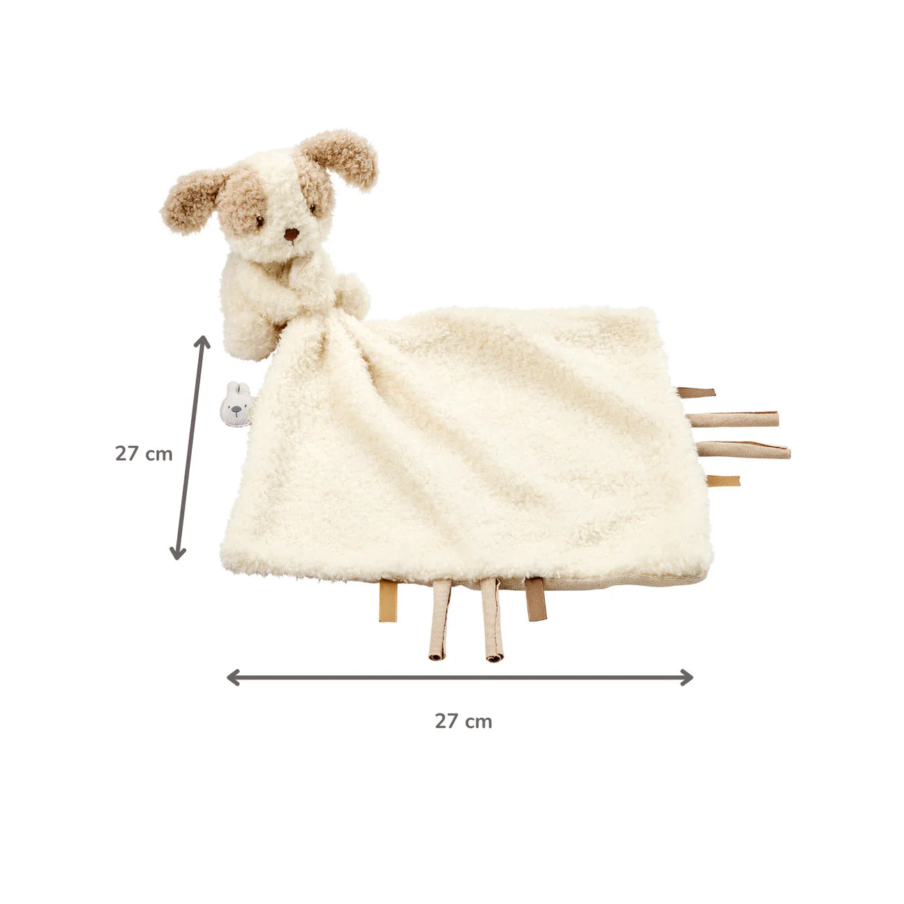 Nattou ▪ Teddy knuffeldoekje 27 x 27 cm ▪ Doudou Hond