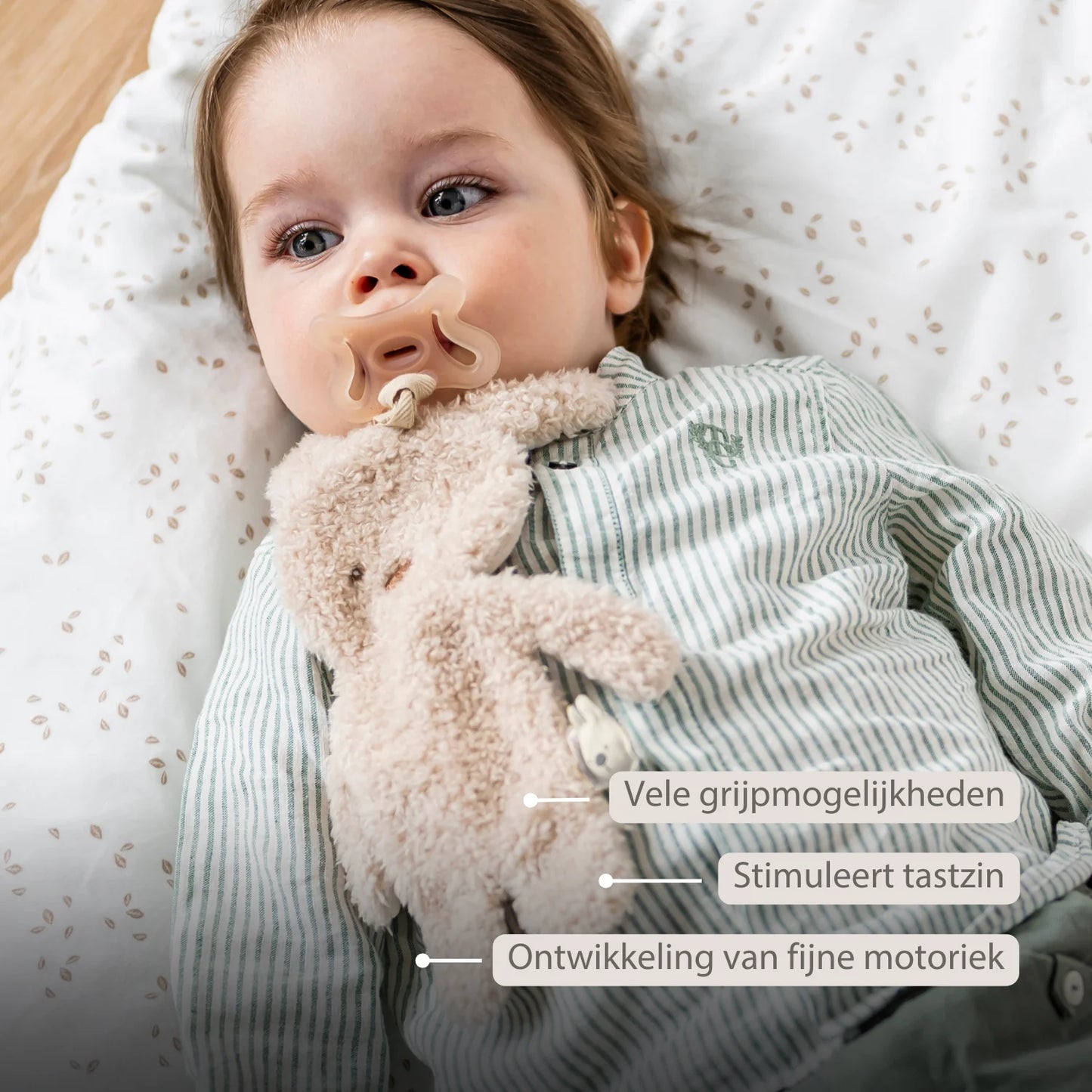 Nattou ▪ Teddy fopspeendoekje Konijn ▪ Beige