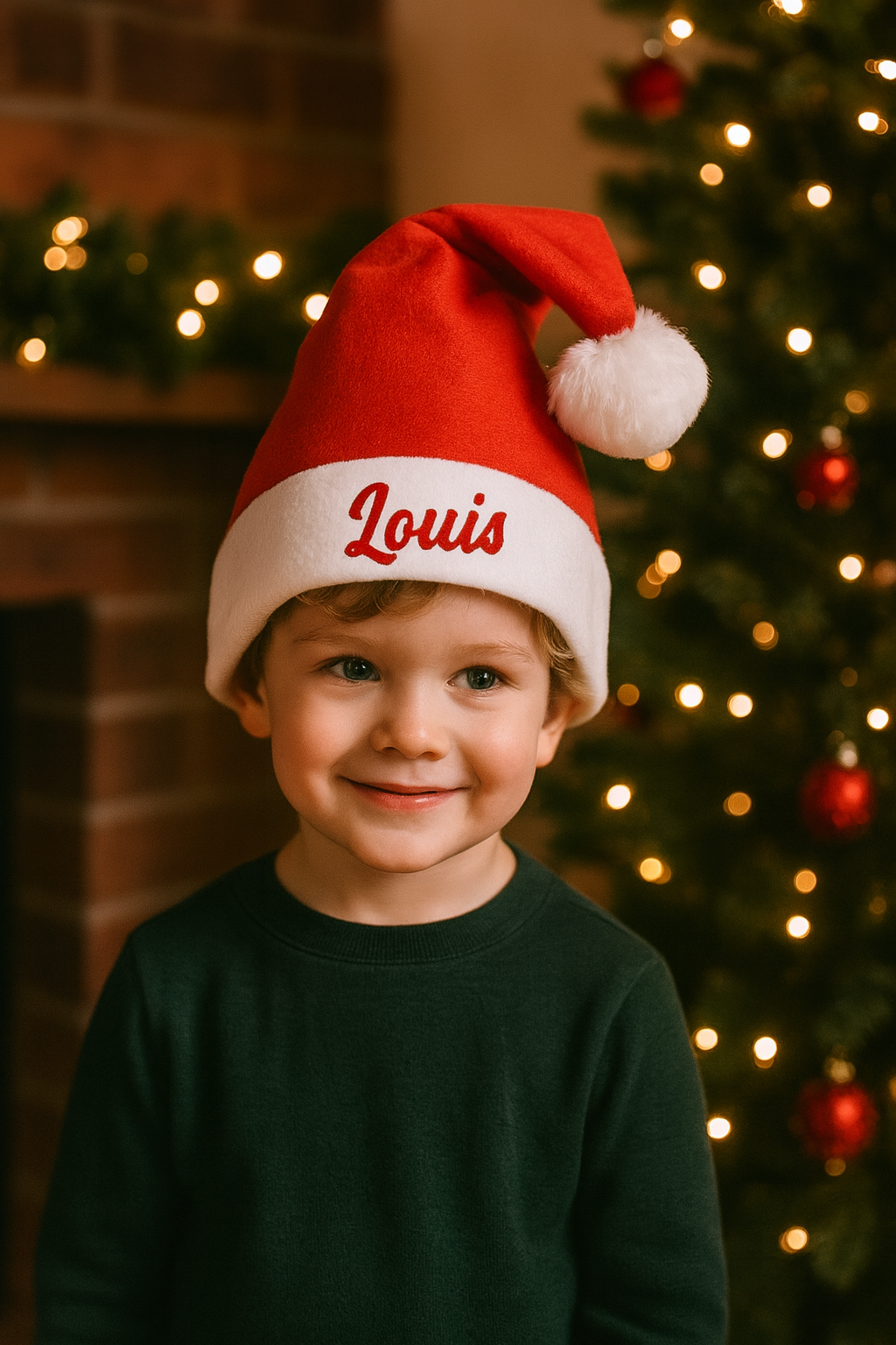 Kerstmuts met naam - Kind (0-3J)