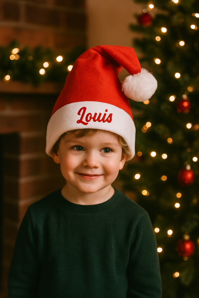 Kerstmuts met naam - Kind (0-3J)
