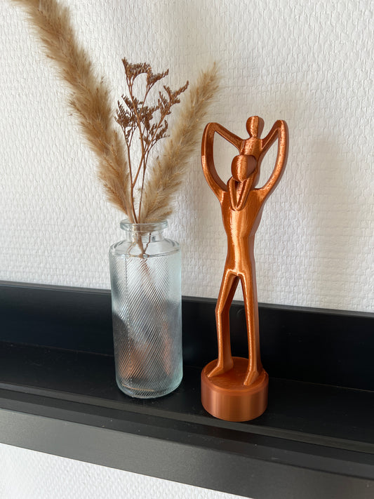 3D Print • Staander papa & kind Koper • 20cm