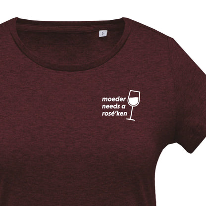 SALE Moeder needs a rosé'ken - tshirt (S/L/XL/XXL)