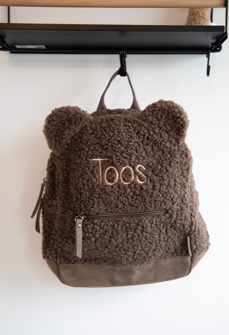 Rugzak Teddy met oortjes ▪ Donkerbruin