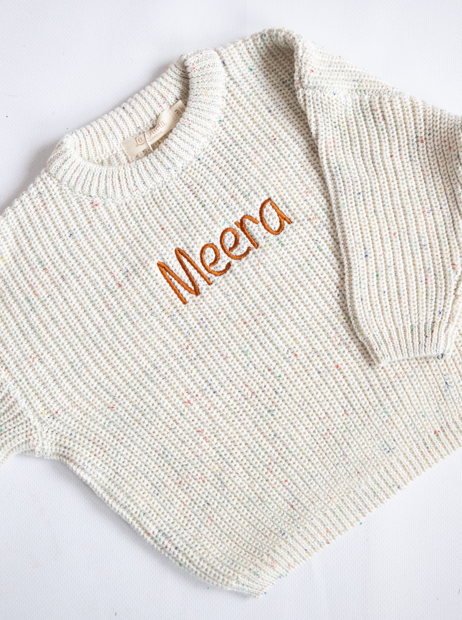 Knitted sweater - Confetti - (6M - 9M - 18M)