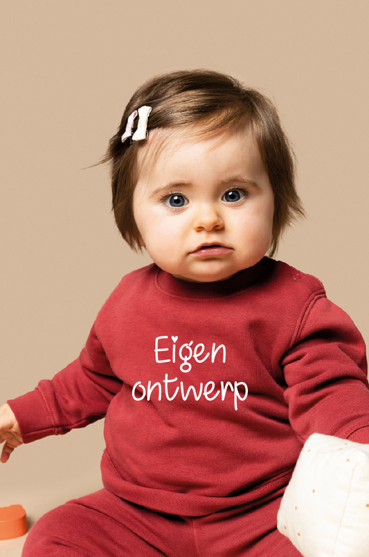 Baby/peuter sweater eigen ontwerp / geborduurd (6M tot 36M)