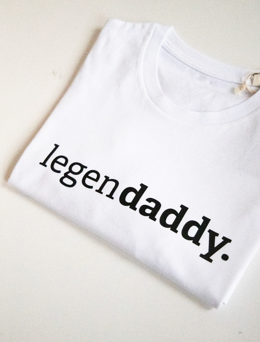 SALE: Legendaddy tshirt wit (S tot XL)