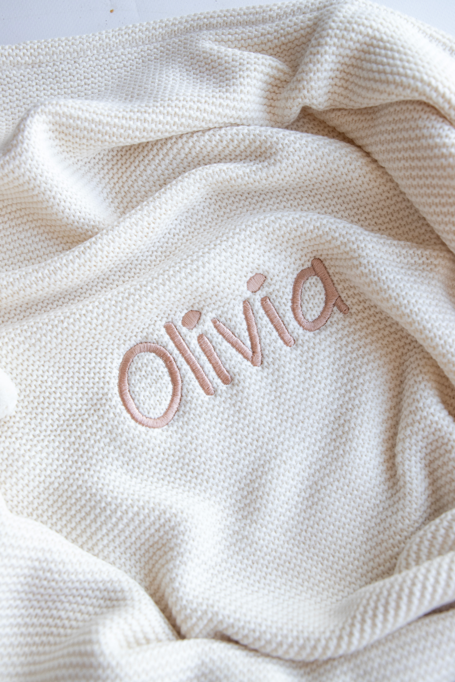 Dekentje 75x100 cm ▪ Basic Knit / Fleece ▪ Ivory